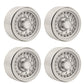 RZXYLRC 1/10 RC Crawler 4Pcs 1.9 Inch Beadlock Wheel Hub Rim Rims Aluminum Alloy for TRX4 TRX6 Axial SCX10 III AXI03007 GRT EX86