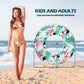 Polita Pool Tubes For Adults, Pool Floats Tube With Printed, Summer Beach Party Pool Inner Tubes For Adults Kids (3Pcs)
