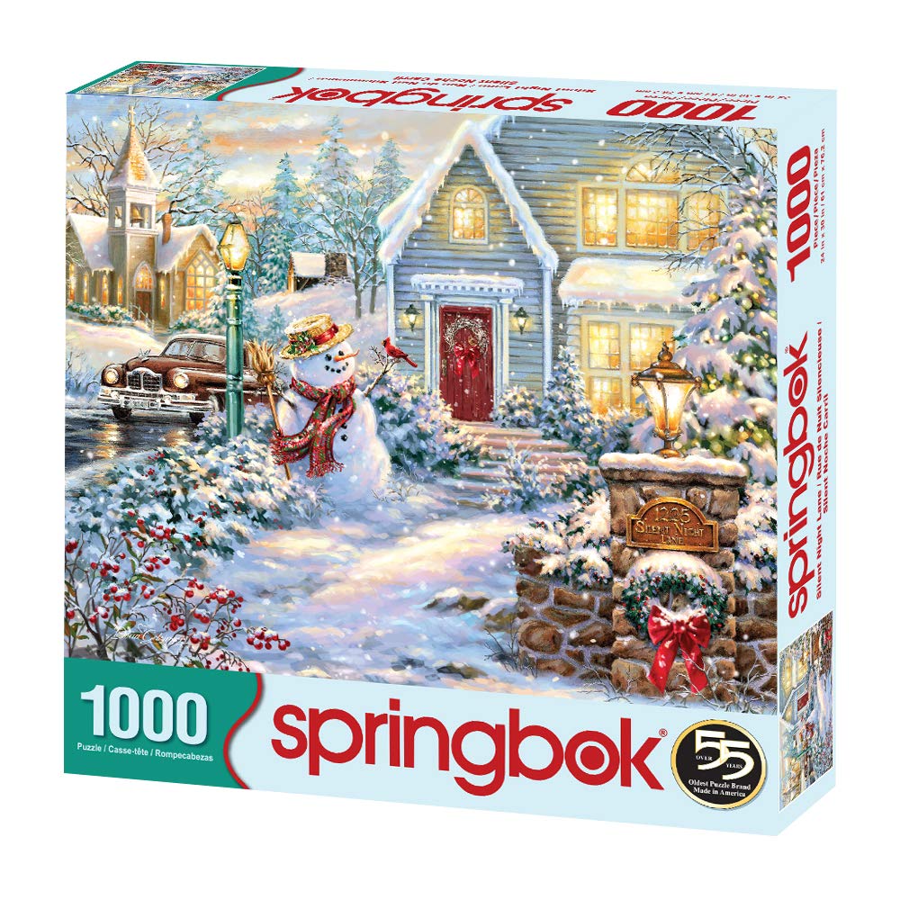Springbok'S 1000 Piece Jigsaw Puzzle Silent Night Lane