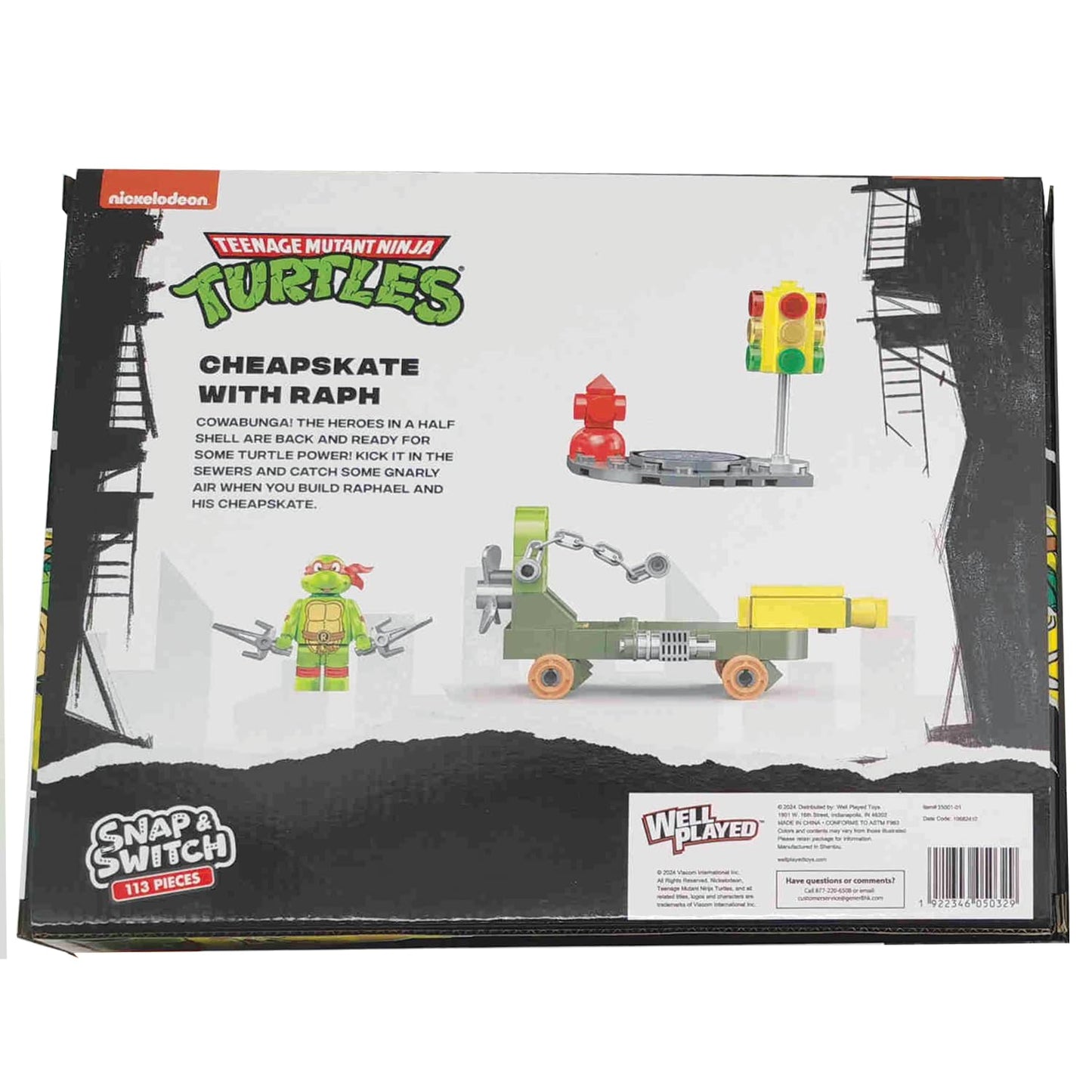 Snap & Switch Teenage Mutant Ninja Turtles Cheapskate Playset - Buildable Toy Set for Ages 6+, Plastic Material, Fun-Filled Adventures