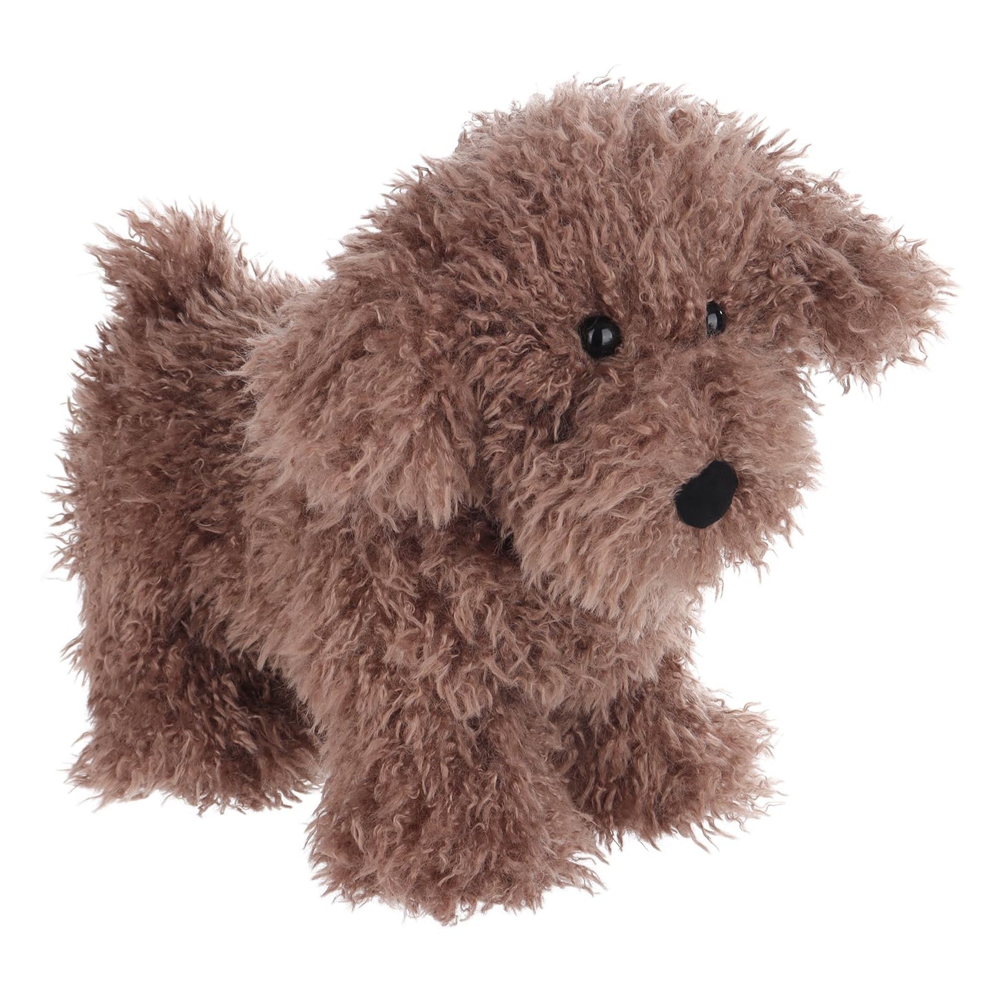 Apricot Lamb Toys Plush Dark Brown Poodle Dog Puppy Stuffed Animal Soft Cuddly Perfect For Child 8.3 Inches