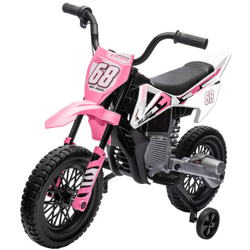 Forever Source 12V Kids Motorcycle w/Treaded Tires, 3.1mph Top Speed, Kids Motorcycle w/Training Wheels, Music, Bluetooth, Sprin