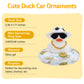 Wonuu Car Accessories Rubber Ducks Dashboard Decorations Rubber Duck Pink Accessories Dashboard Duck Car Decorations Car Ducks For Dashboard Car Duck Car Dashboard Decorations, Football Hat&White