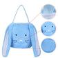 Xinblueco Plush Easter Bunny Basket Easter Buckets With Long Plush Ear Personalized Egg Hunting Easter Bags,Bunny Easter Tote Ba