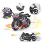 Toy Motorcycle,Pull Back Motorcycle Toy With Sounds And Lights ,1:12 Scale Motorcycle Model Toy For Kids, Pull Back Vehicle For