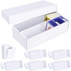 Leyzan Trading Card Storage Box 6 Pack-1600 Count Cardboard Organizer With Dividers For Mtg, Tcg, Sports, Toploader