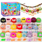 Holydeck 24 Pcs Cute Plush Keychains Toys Keychain Decoration Stuffed Toy Bulk Great for Kids Boys Girls Party Favors Classroom 