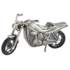 Creative Gifts International Pewter Motorcycle Bank For Kids, Newborn Gift, Silver, 4” X 6.75', Brushed Non-Tarnish Nickel Plated Finish, Matte Finish, Gift Box Included