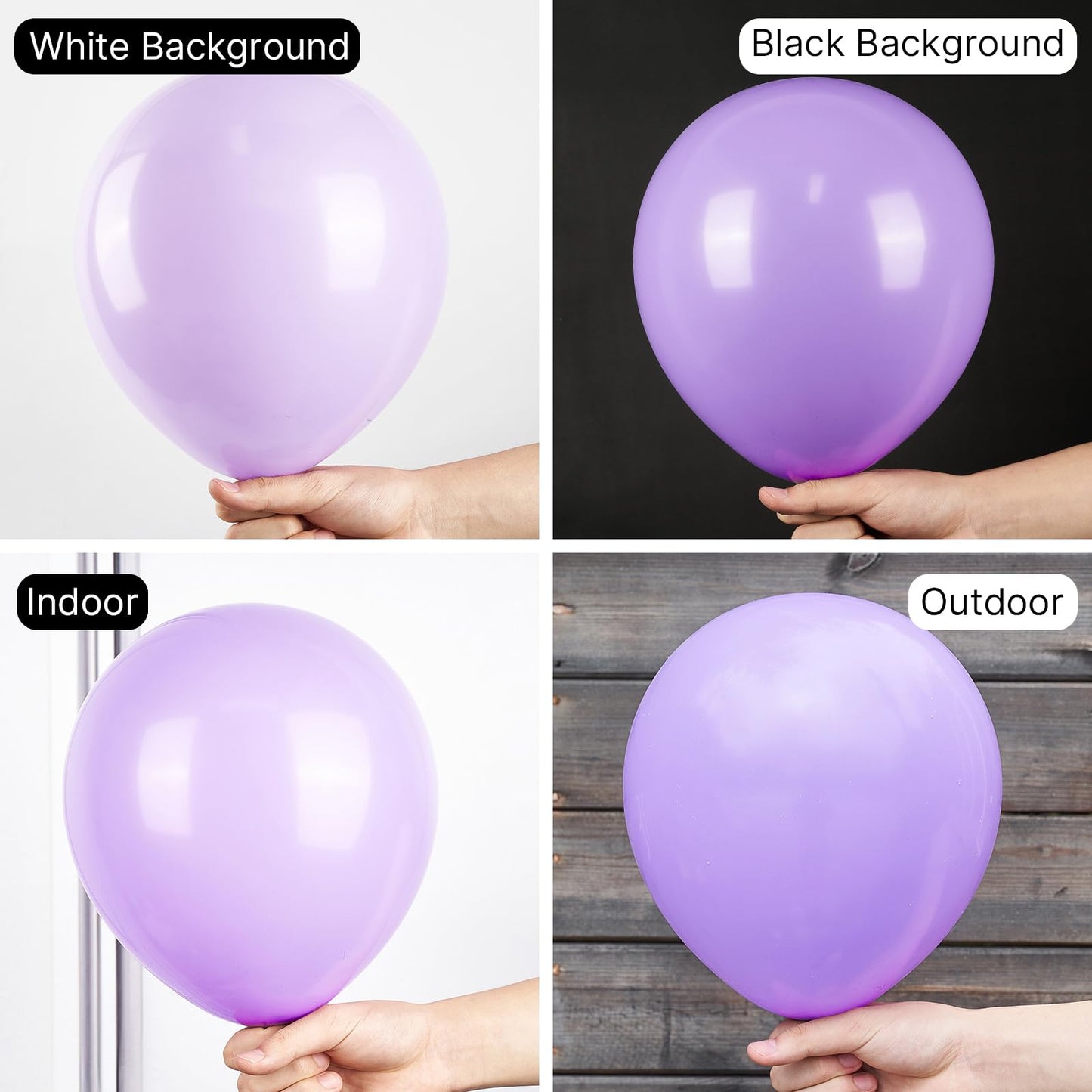 Partywoo Pastel Purple Balloons, 127 Pcs Pale Lavender Balloons Different Sizes Pack Of 36 Inch 18 Inch 12 Inch 10 Inch 5 Inch Lilac Balloons For Balloon Garland Arch As Party Decorations, Purple-Q10