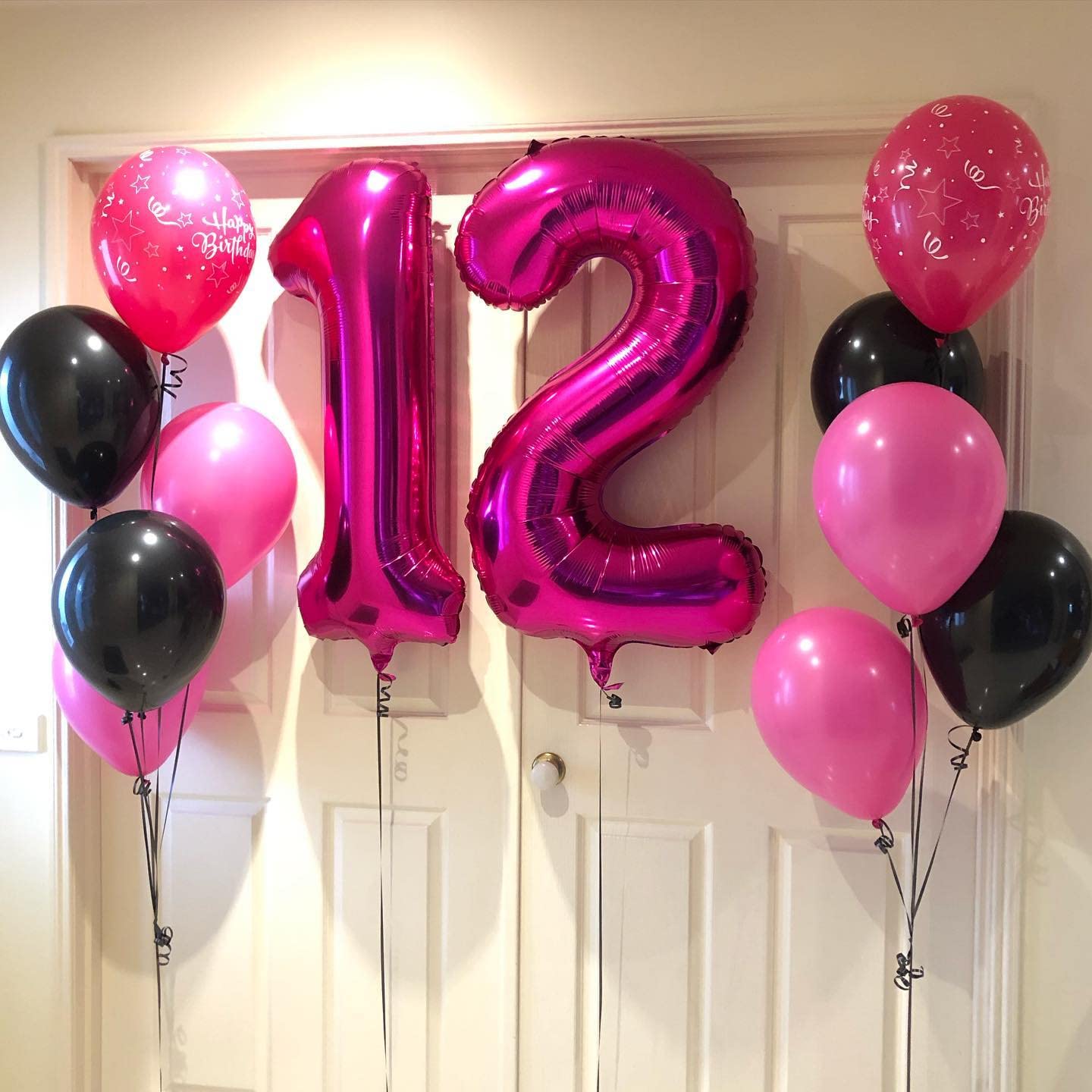 40 Inch Hot Pink 10 Number Balloons Giant 10 Balloons Hot Pink Birthday 10 Balloons 10Th Birthday Anniversary Events Party Decor