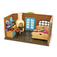 Li'l Woodzeez Pass-The-Pasta Restaurant Dollhouse Playset, Multicolor, Plastic, WZ6730Z, Pretend Play Toy for Kids Age 3+