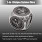 DND Spinner Dice, 7 in 1 Unique Metal Dice Set with 3D Relief for Dungeons and Dragons Gifts, Cool Polyhedral Role Playing Game