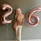 16 Balloon Number, Rose Gold Number 16Th Birthday Balloons 40 Inch, Sweet 16 Years Old Rose Gold Birthday Decorations For Boys G