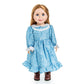 The Queen'S Treasures Officially Licensed Little House On The Prairie Mary Ingalls 18 Inch Doll, Comes With A Lunch Pail,Food And Chalk Board. Compatible With American Girl