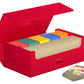 Ultimate Guard Arkhive 800+, Deck Case For 800 Double-Sleeved Tcg Cards, Red, Compatible With Boulders, Magnetic Closure & Microfiber Inner Lining