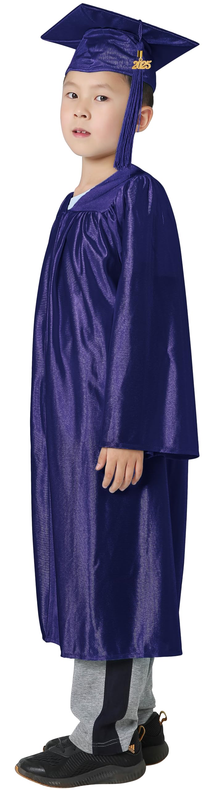 GraduatePro Kindergarten Graduation Cap and Gown Package Class of 2025 for Kids with Stole Certificate as Party Gift Navy 36