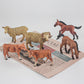 Lc Joycre Farm Animals Playset 6Pcs Cows Sheep Horses Toys Realistic Calves Figures Horses Figurines Sheep For Toddlers Trakehne