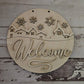 American Elm Winter Door Hanger Blank 1 Pc Diy Christmas Kit Snowman Santa Mdf Craft Base Winter Blank For Painting 12X12 Inch.