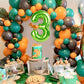 40 Inch Light Green Number 3 & Mini Dinosaur Balloon, 3Rd 3 Years Old Birthday Decorations For Boy, Three Rex Birthday Party Dec
