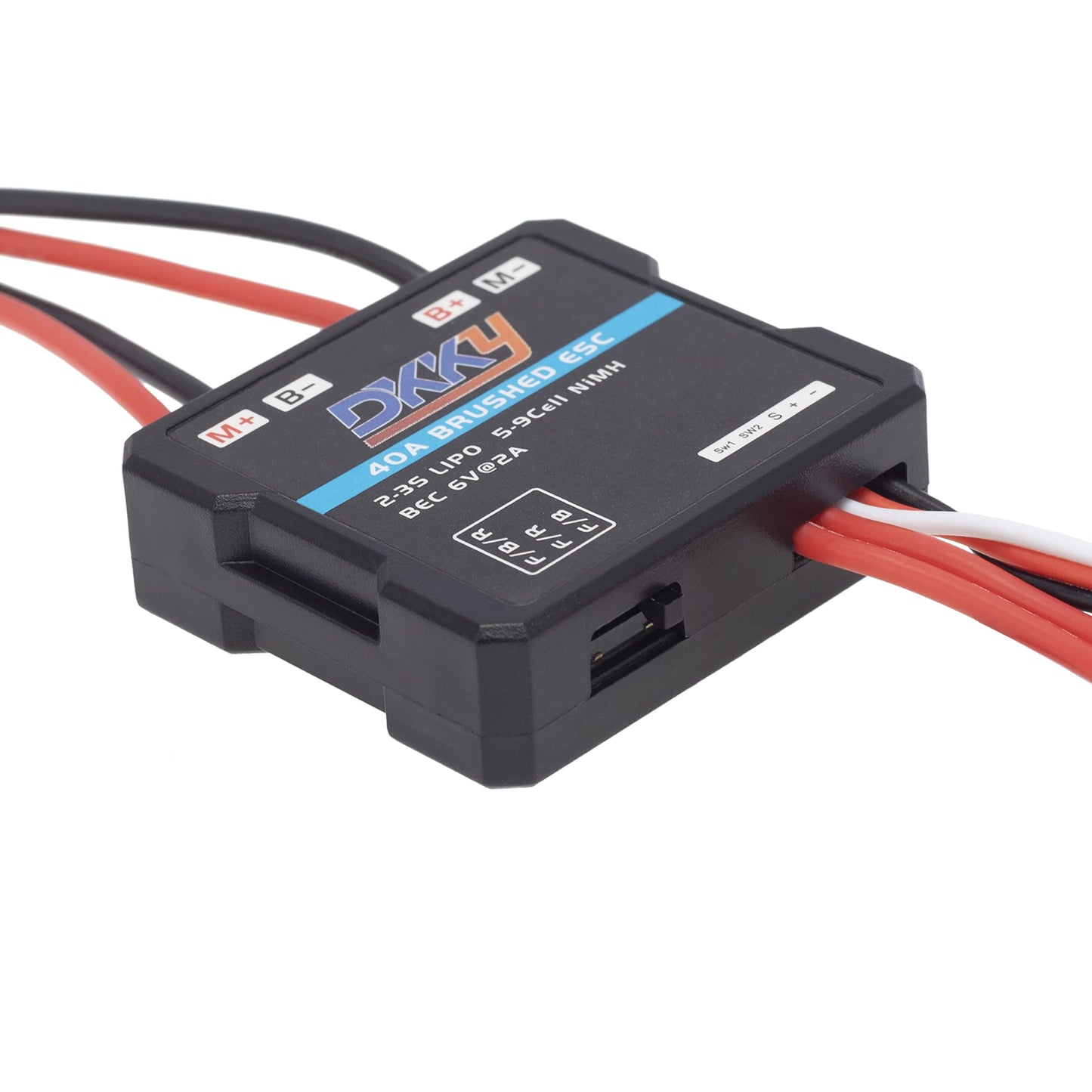 DKKY RC Brushed ESC 40A, RC Motr Electric Speed Controller for 1/16 1/18 1/24 RC Crawler SCX24 AX24 TRX4M FCX24 FCX18 RC Accesso