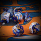 QMAY DND Dice Set - Polyhedral Dice (Blue Mix White) 7 Pcs for Dungeon and Dragons D&D RPG Role Playing Games Dice with Dice Bag