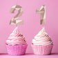 21st Number Birthday Candles 3D Diamond Shape Numeral Candles Happy Birthday 21 Candles Cake Topper for Birthday Wedding Decorat