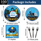100 Pcs Police Party Plates And Napkins Party Supplies Police Birthday Party Tableware Set Police Officer And Car Party Decorati