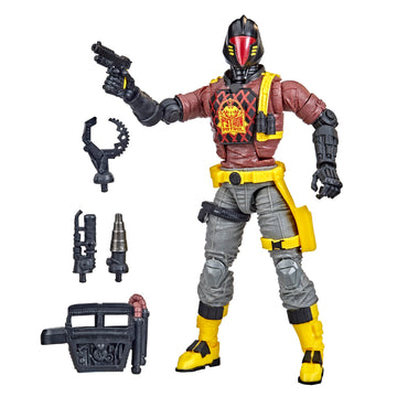 G.I. Joe Classified Series Figure, 6' Special B.A.T. Figure With Accessories - F4754 - Hasbro, Red, Gray And Black
