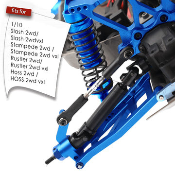 Rcarmumb Upgrades Part For 1/10 Stampede Vxl 2Wd,Rustler Vxl 2Wd,Slash Vxl 2Wd,Hoss Vxl 2Wd,Rear Stainless Steel Drive Shaft Cvd