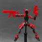 Altuco T13 Action Figure With Lots Of Accessories,3D Printed Multi-Jointed Titan13 Figure,Red Dummy 13 Desktop Decorative Toy