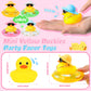 Sotiff Mini Rubber Ducks Bulk For Kids Children Cute Yellow Duck Toy For Dashboard Of Car Bathtub Ornaments With Sunglasses Swim