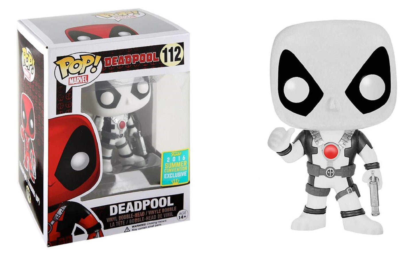 Funko POP! Black and White Deadpool #112 Summer Convention limited availability
