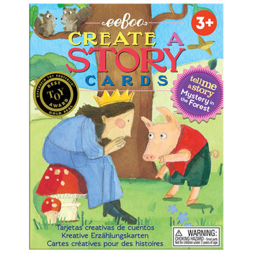 eeBoo: Mystery in The Forest Create a Story Pre-Literacy Cards, Encourage Interactive and Imaginative Play, Encourages Imaginati