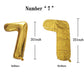 Shuntai 75 Balloon Numbers Gold Jumbo Number 57 Foil Mylar Balloons With Happy Birthday Letter Balloons Banner 75Th Birthday Dec