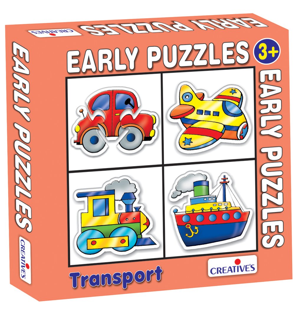 CreativeS Early Puzzles Step 1 Transport Puzzles | Educational Games | PreSchool Learning Knowledge Of Transport (Car, Aeropl