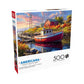 Buffalo Games 500 Piece Jigsaw Puzzle - Old Boathouse - Large Multicolor - Challenging Adult Puzzle - Model 37009