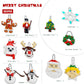 Tenhorses Christmas Tree Ornament 11-In-1 Building Sets, Wreath, Santa, Snowman, Nutcracker, Polar Bear, Gingerbread, Reindeer, Snowflake, Hanging Christmas Decor Toys Gift For Girls Boys Or Kids.