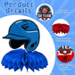 DTOFOOT Baseball Party Decorations, 10Pcs Baseball Themed Honeycomb Centerpiece Baseball Decorations for Tables Baseball Birthda