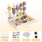 Montessori Toys For 3 Year Old - Wooden Lacing Beads & Stacking Blocks Toys For 3 4 5 Year Old Girl Boy Easter Birthday Gifts, Preschool Learning Activities With Beads Sequencing Set For Toddler 2-4