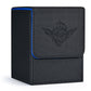 ZLCA Card Deck Box for Trading Cards with 2 Dividers, Card Storage Box Fits 100+ Single Sleeved Cards, PU Leather Strong Magnet 