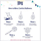 House Of Party Boy Story Balloons Garland Kit - 160 Pcs | Cow Pattern Cloud Yellow Red Blue Confetti Latex Balloons For Kids | B