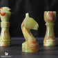 Radicaln Marble Chess Set 12'' Inches White And Green Onyx Handmade Marble Chess Pieces For Chess Set Board Game - Chess Set, Checker Board Game - Travel Set Chess Figure