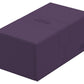 Ultimate Guard Twin Flip'N'Tray 200+, Deck Case For 200 Double-Sleeved Tcg Cards + Dice Tray, Purple, Independent Magnetic Closure & Microfiber Inner Lining
