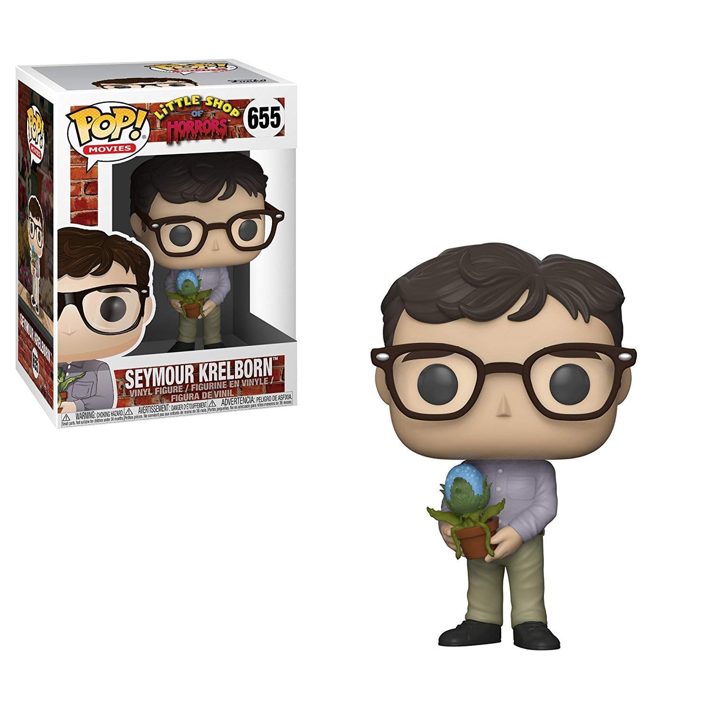 Funko Pop Movies: Little Shop Of Horrors - Seymour With Audrey Ii Collectible Figure, Multicolor