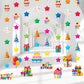 Daifunli 8 Pcs Happy Birthday Party Decorations Lets Party Garland Streamers Colorful Rainbow Birthday Theme Hanging Paper Cuto
