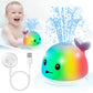 ?2025 Upgraded?Gigilli Baby Whale Bath Toy - Easy Charging Bath Toys For Kids Ages 1-3 Light Up Bath Fountain Toy 6-12-18 Months Toddlers Bathtub Toy Sprinkler Baby Easter Gifts Easter Basket Stuffers