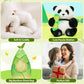 Ouozzz Panda Stuffed Animals With 3 Babies Inside Panda Bear Plush Toys With 19' Bamboo Shoot Bag - Gift Present Toys For Girls Boys Kids Toddler