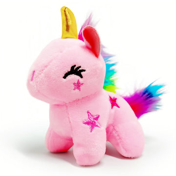 Light Pink Unicorn Stuffed Animals, Kawaii Plushies For Girls And Boys, Soft Unicorn Mini Plush Toys Key Chains, Fun And Cuddly