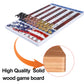 Grhonior Horse Racing Board Game With 11 Luxury Metal Horses Thickened Wood Game Board Including Dice And Cards Finish Line Star