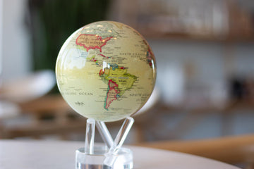 Mova Globe Yellow Political Map 6'